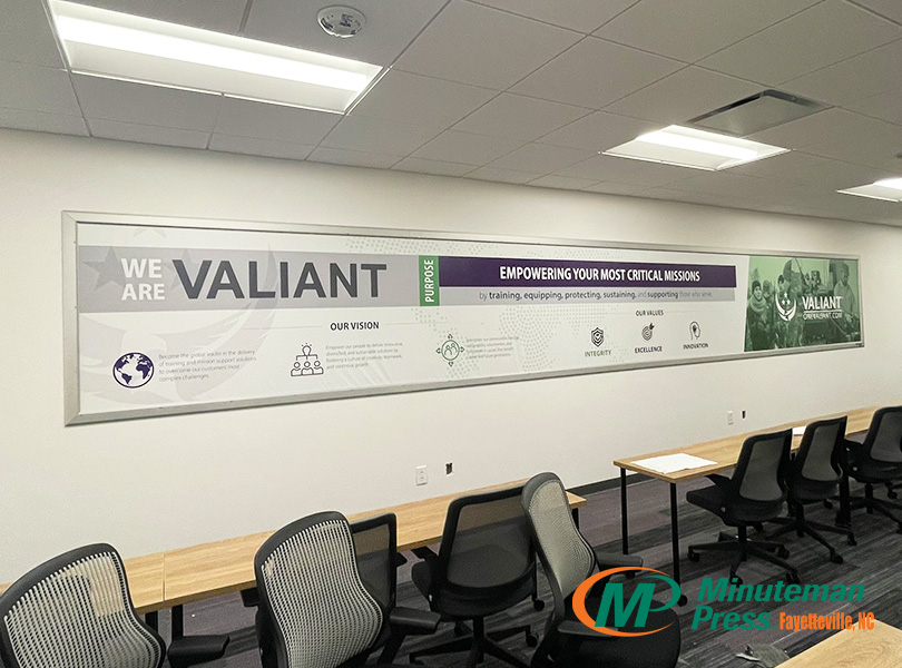 Custom printed Banners with Ackland Media Frames.